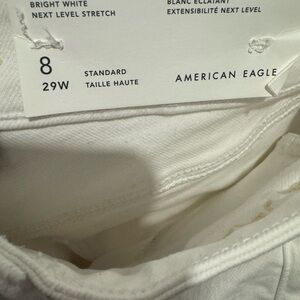 White next level stretch American eagle hi rise jeans